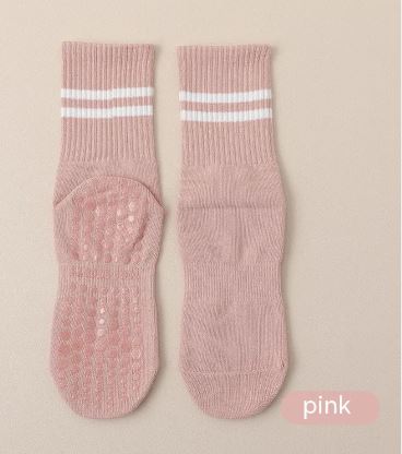 SANS Mid-calf Pilates Socks with Grips