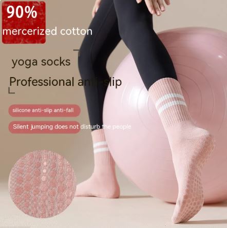 SANS Mid-calf Pilates Socks with Grips